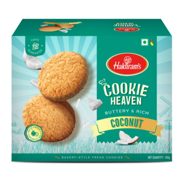 Haldiram's Cookie Heaven Coconut 180g