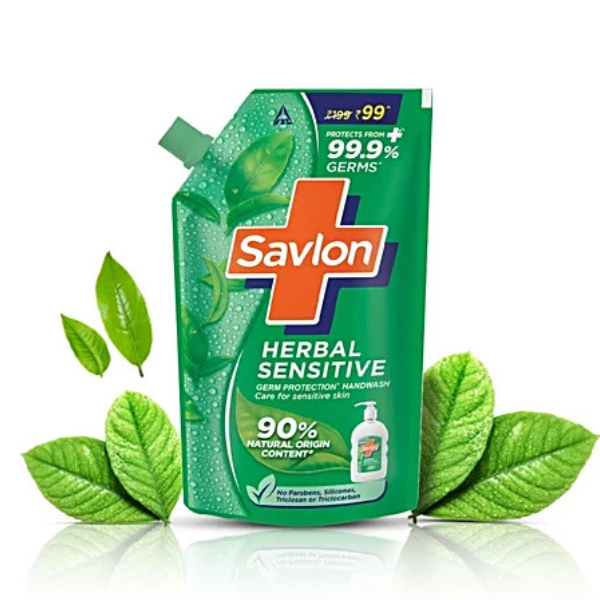 Savlon Herbal Sensitive Liquid Handash (Refill) 675 ml