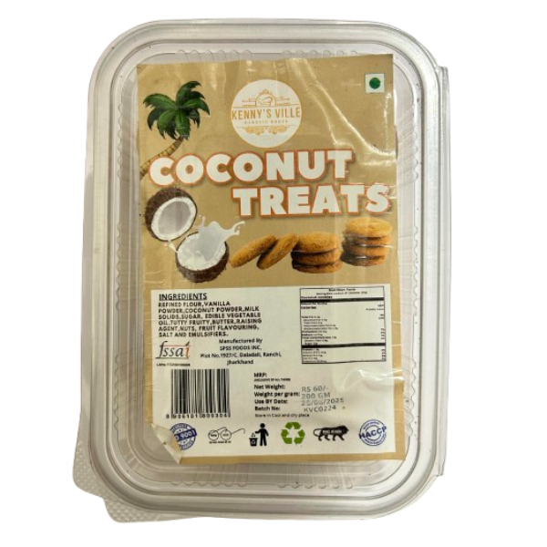 Kenny's Ville Coconut Treats Cookies 200gm