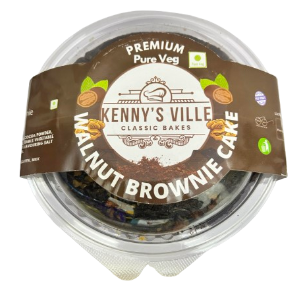 Walnut Brownie Cake - 400g Pure Veg Kenny's Ville