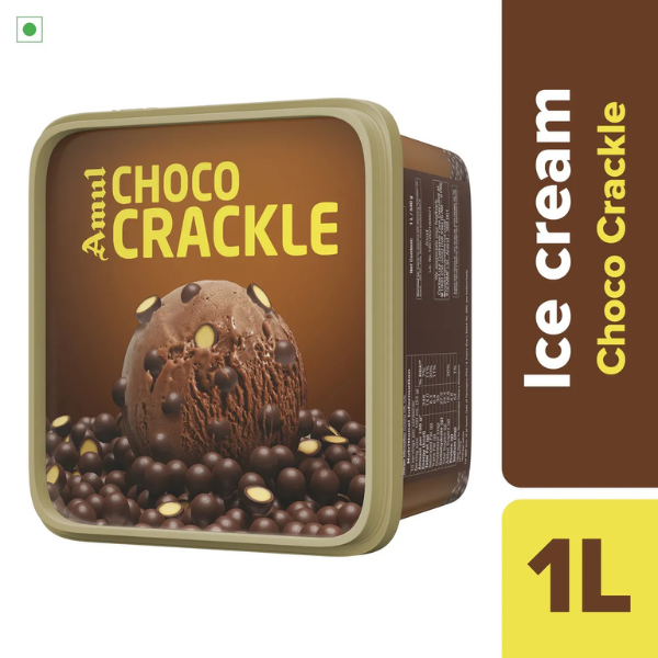 Amul Choco Crackle Icecream Tub 1L