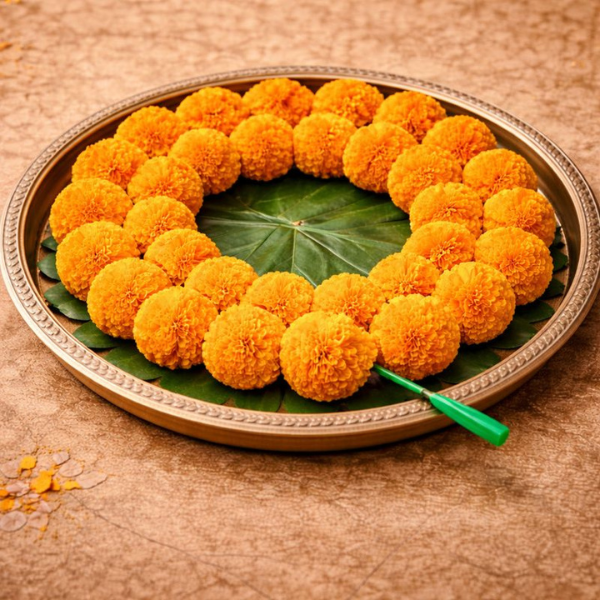 Orange Genda Phool ( Marigold Garland) 1 piece