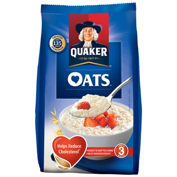 Quaker Oats Natural Wholegrain 200 g Pouch