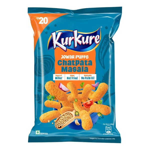 Kurkure Jowar Puffs Chatpata Masala 56.2g