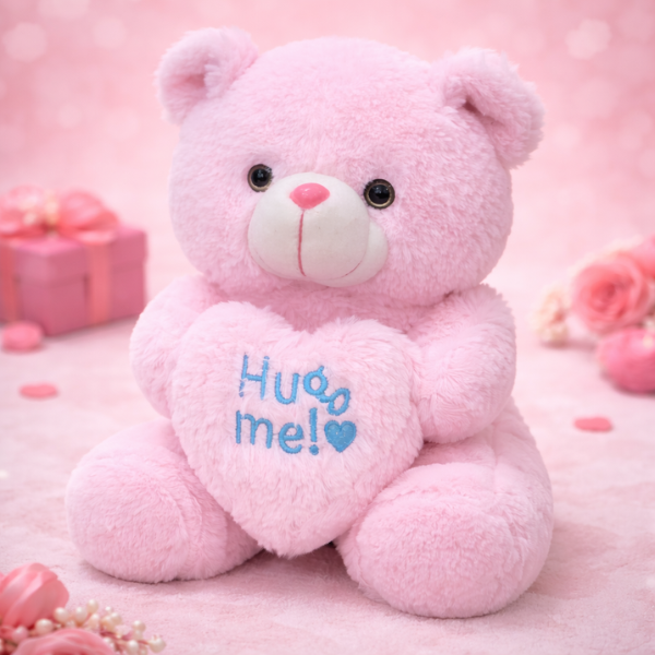 Cuddle Heart Pink Teddy - Hug Me Edition (Medium)